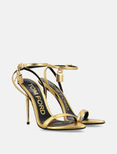 Tom Ford padlock gold leather sandals -  | Spazio Pritelli
