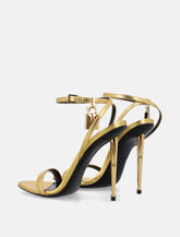 Tom Ford padlock gold leather sandals -  | Spazio Pritelli