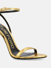 Tom Ford padlock gold leather sandals -  | Spazio Pritelli