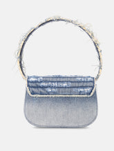 Diesel 1DR Crystal Top-Handle Light blue Denim Bag -  | Spazio Pritelli
