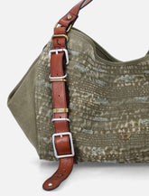 Diesel D-One-Medium distressed canvas bag -  | Spazio Pritelli